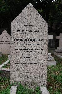 Hong Kong Cemetery - Hacket, Frederick